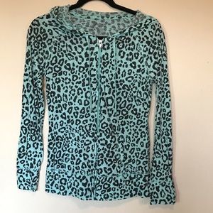 Cheetah print hoodie